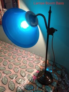 charlotte bleu sur pied